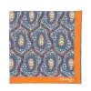 Patterned Pochette In Pure English Silk - Handrolled