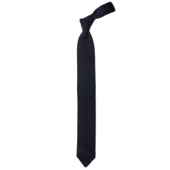 Petronius X Mj: Knitted Tie "Crochet" Made Of Pure Cashmere