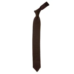 Petronius X Mj: Knitted Tie "Crochet" Made Of Pure Cashmere