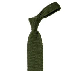 Petronius X Mj: Knitted Tie "Crochet" Made Of Pure Cashmere