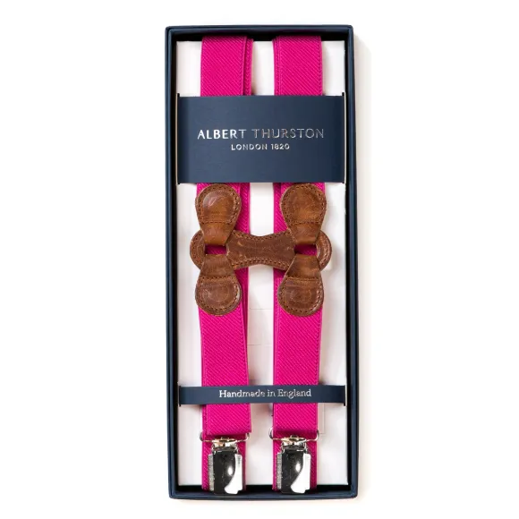 Pink Elastic Braces "Infinity" With Clips