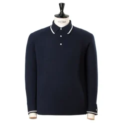 Polo Sweater "Sartorial Knit-Polo" Made Of Finest 1 Ply Cashmere