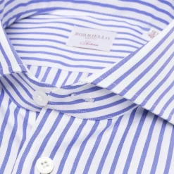 Pure Cotton Striped Shirt "Jermyn Stripe" - Handmade