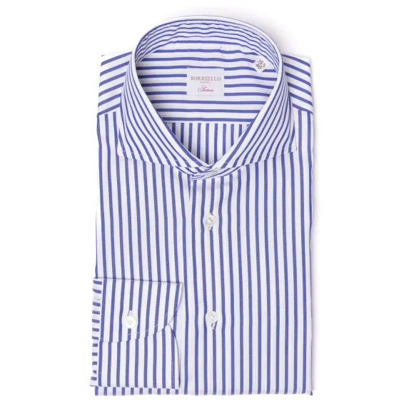 Pure Cotton Striped Shirt "Jermyn Stripe" - Handmade
