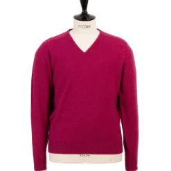 Pure Geelong Lambswool "Leven Vee" Sweater - 2 Ply
