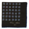 Pure Wool Pocket Square "Medaglioni Incornicato