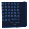 Pure Wool Pocket Square "Medaglioni Incornicato