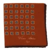 Pure Wool Pocket Square "Medaglioni Incornicato