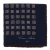 Pure Wool Pocket Square "Medaglioni Incornicato