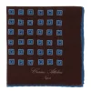 Pure Wool Pocket Square "Medaglioni Incornicato