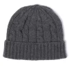 Rosi Collection X Mj: Knitted Hat "Cable Beanie" In Pure Cashmere