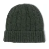 Rosi Collection X Mj: Knitted Hat "Cable Beanie" In Pure Cashmere