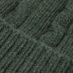 Rosi Collection X Mj: Knitted Hat "Cable Beanie" In Pure Cashmere