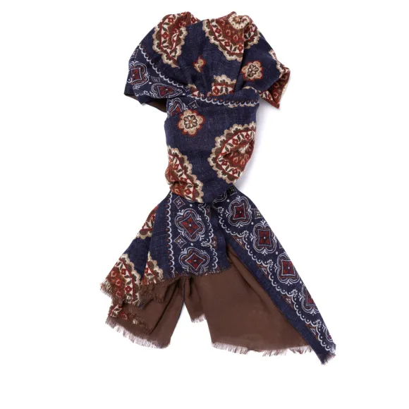 Rosi Collection X Mj: Modal And Cashmere "Round Geometric" Tube Scarf