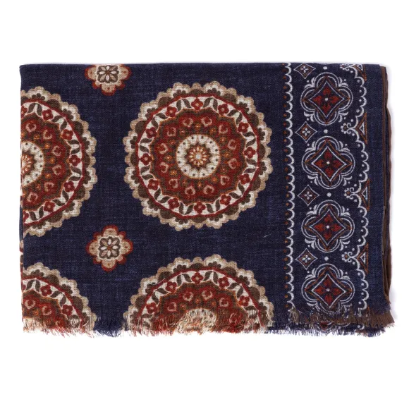 Rosi Collection X Mj: Modal And Cashmere "Round Geometric" Tube Scarf