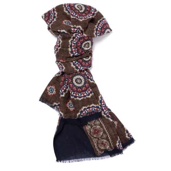 Rosi Collection X Mj: Modal And Cashmere "Round Geometric" Tube Scarf
