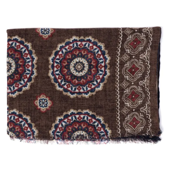Rosi Collection X Mj: Modal And Cashmere "Round Geometric" Tube Scarf