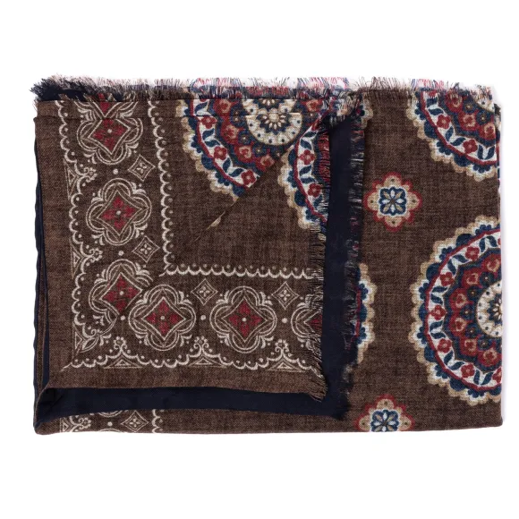 Rosi Collection X Mj: Modal And Cashmere "Round Geometric" Tube Scarf