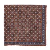 Rosi Collection X Mj: Pocket Square "Medallion Double Print" In Pure S