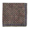 Rosi Collection X Mj: Pocket Square "Medallion Double Print" In Pure S