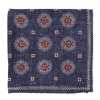 Rosi Collection X Mj: Pocket Square "New Flower Double Print" In Pure