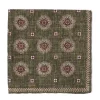 Rosi Collection X Mj: Pocket Square "New Flower Double Print" In Pure