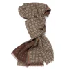Rosi Collection X Mj: Scarf "Bormio Double" In Merino Wool And Cashmer
