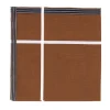 Rust Brown Handkerchief "Socotra" Made Of Fine Cotton - Hand-Rolled