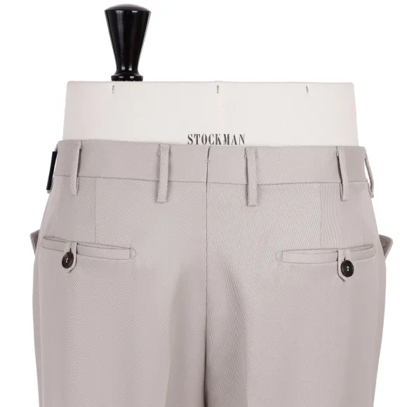 Sand Colored Pants "Carrettiera Tondo" In Pure Cavalry Wool - Rota Sar
