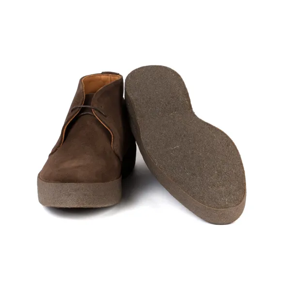 Sanders X Mj: Dunkelbrauner Boot "Steve Mcqueen" - Hi Top