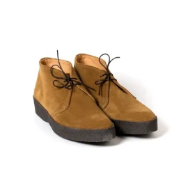 Sanders X Mj: Light Brown Hi-Top Boot "Steve Mcqueen"