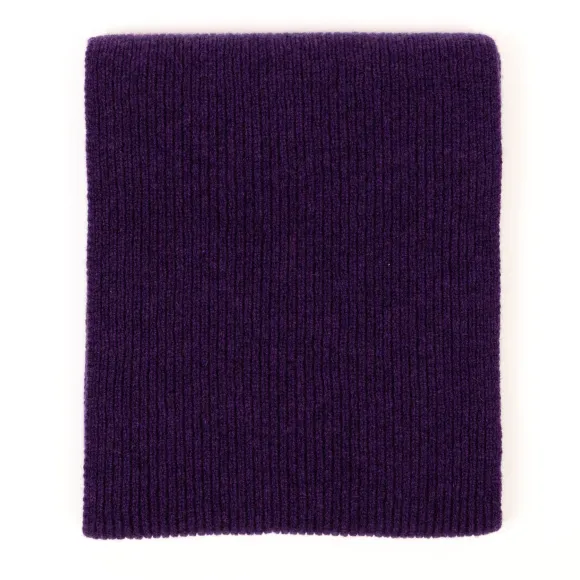 Scarf "Ribbed Scarf" Made Of Pure Lambswool - 3 Ply