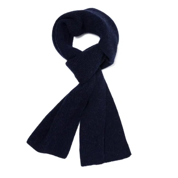 Scarf "Ribbed Scarf" Made Of Pure Lambswool - 3 Ply