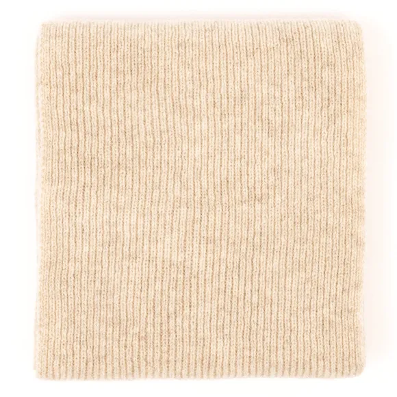 Scarf "Ribbed Scarf" Made Of Pure Lambswool - 3 Ply