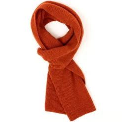 Scarf "Ribbed Scarf" Made Of Pure Lambswool - 3 Ply