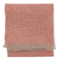 Scarf "Tweed Jacquard" Made Of Pure Cashmere - Handmade
