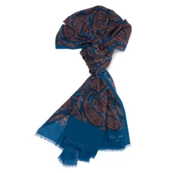 Scarf "Vecchio Paisley" From The Finest Cashmere - Handmade