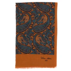 Scarf "Vecchio Paisley" Made From The Finest Cashmere - Hand