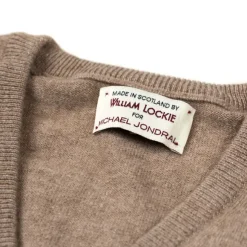 Slip-Over "Oxton Slipover" Made From Fine Scottish 1 Ply-Cashmere