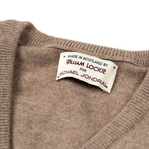 Slip-Over "Oxton Slipover" Made From Fine Scottish 1 Ply-Cashmere