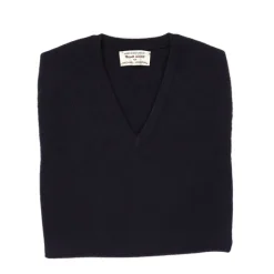 Slip-Over "Oxton Slipover" Made From Fine Scottish 1 Ply-Cashmere