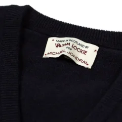 Slip-Over "Oxton Slipover" Made From Fine Scottish 1 Ply-Cashmere