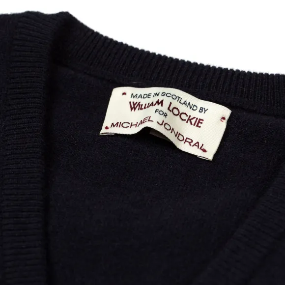 Slip-Over "Oxton Slipover" Made From Fine Scottish 1 Ply-Cashmere