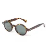 Sonnenbrille "Oxford Dark Havana" Mit Grunen Glasern - Handarbeit
