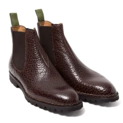 Sport Chelsea Boot Made Of Dark Brown Bison Leather - Enti
