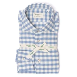Sports Shirt "Cash-Vichy" In Fine Luxury Flannel - Linea Passion