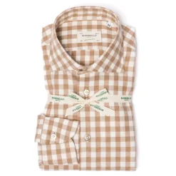 Sports Shirt "Cash-Vichy" In Fine Luxury Flannel - Linea Passion