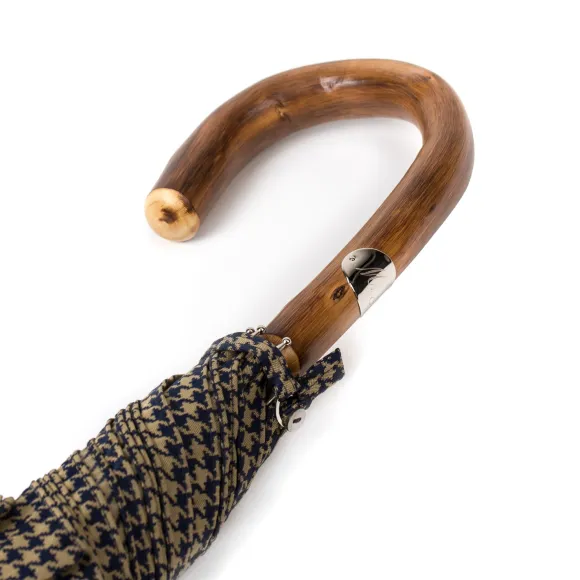 Stick Umbrella "Lord" With Polished Chestnut Wood Handle - Purely Hand