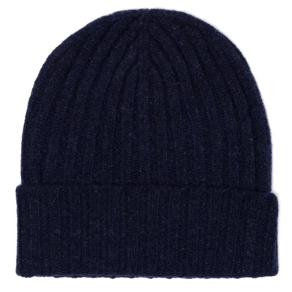 Strickmutze "Ribbed Hat" Aus Reiner Lambswool - 4 Ply