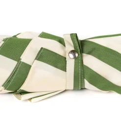Striped Beach Umbrella "Picknick" With Chestnut Handle